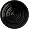 Ekena Millwork Classic Ceiling Medallion (Fits Canopies up to 4 1/8"), Hand-Painted Black Pearl, 13 1/4"OD x 1/2"P CM13CLBPS - alternate 1